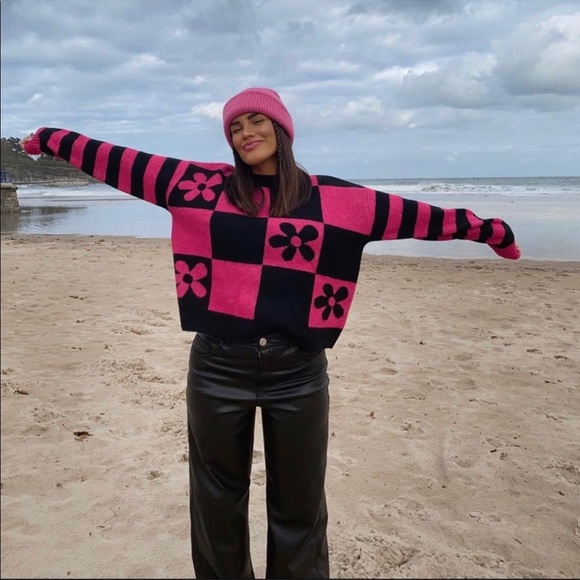 NWT Zara jacquard knit sweater - Picture 6 of 8